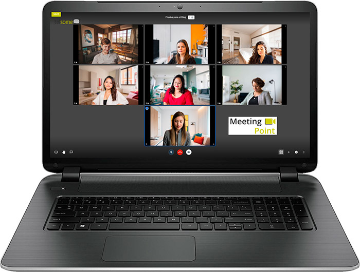 video conferencia empresarial Meeting Point, de Telsome